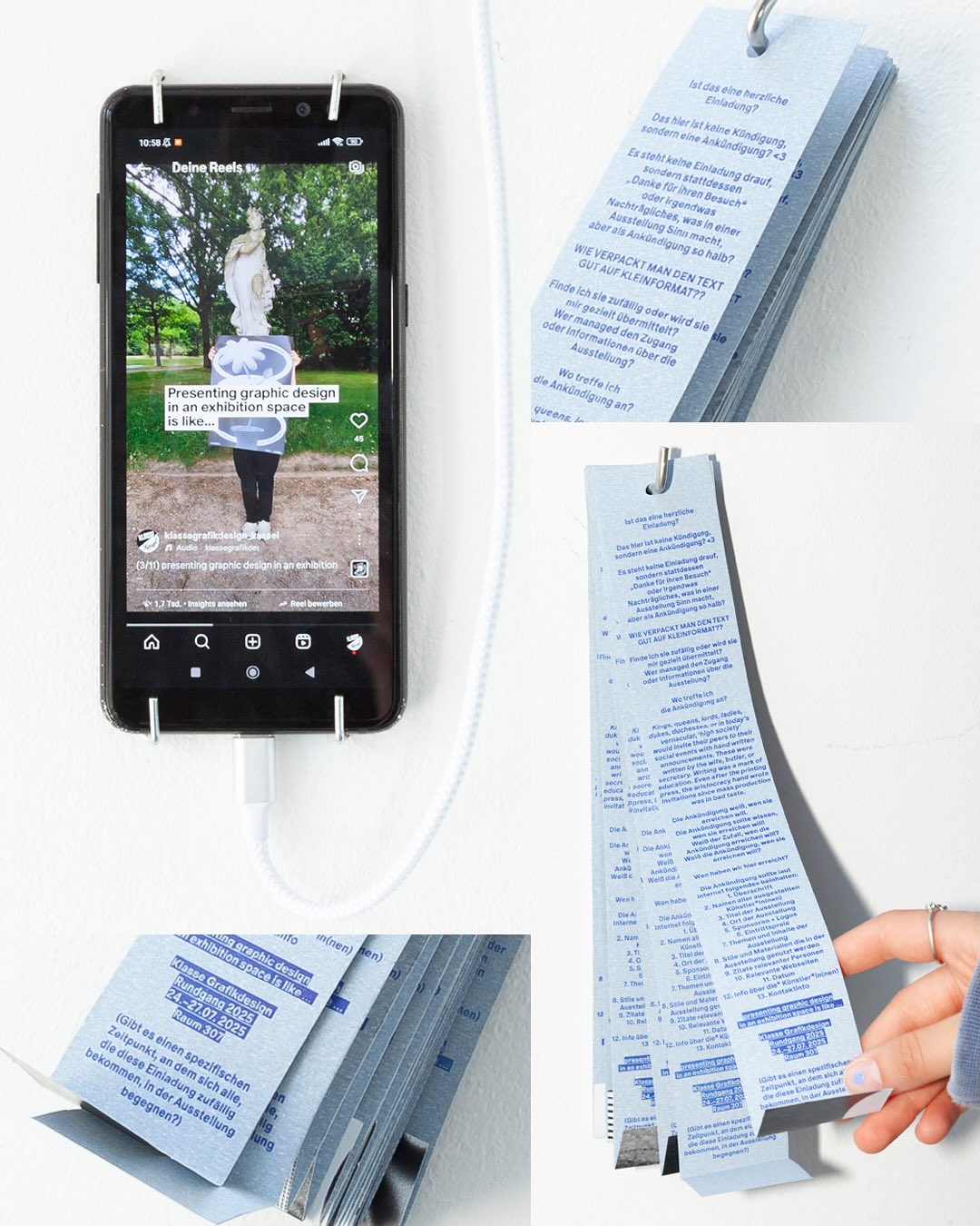 Presenting graphic design in an exhibition s
