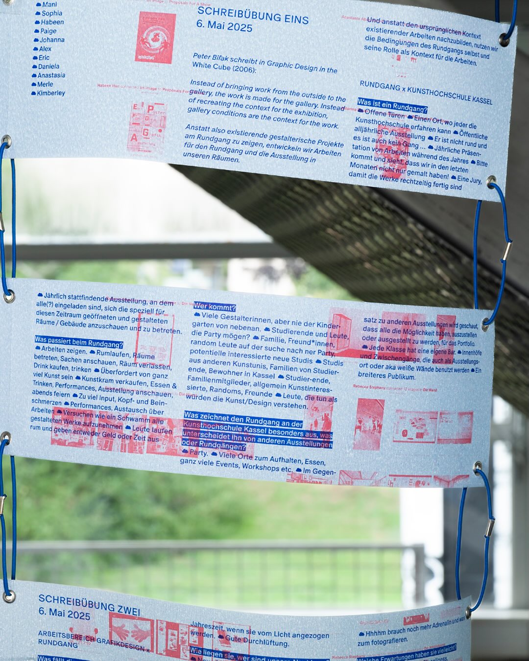 Presenting graphic design in an exhibition s